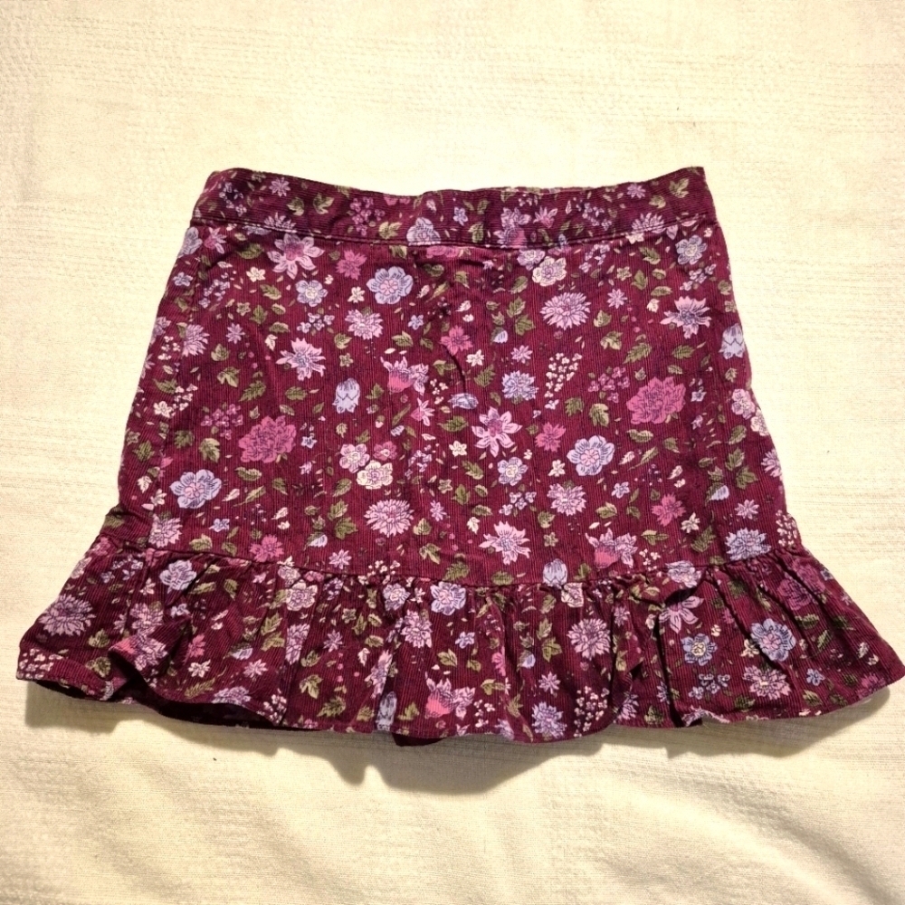Gymboree girls size 5 corduroy Romantic Garden line corduroy skirt 2004 VGUC